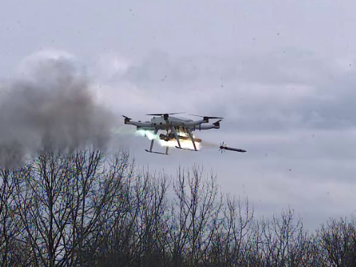 IKA-ROCKET (IKA-M-R57) - Rotary-wing drone armed with Rockets or Aerial Bombs